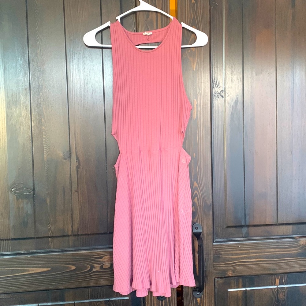 Garage ribbed lavender dress